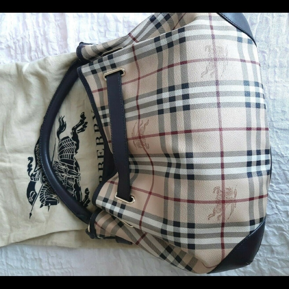Burberry Willenmore Haymarket Check Medium Hobo Bag - Picture 6 of 13